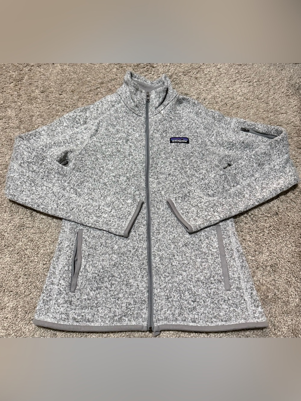 Patagonia Heather Gray Marled Full-Zip Better Sweater Jacket XS